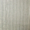 Algodón tejido a rayas TISLA Blanco roto / Negro